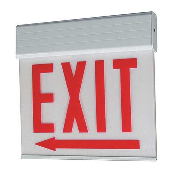 Sur Exit Trim, Red/Wt, 2 Face, L/Rarrow