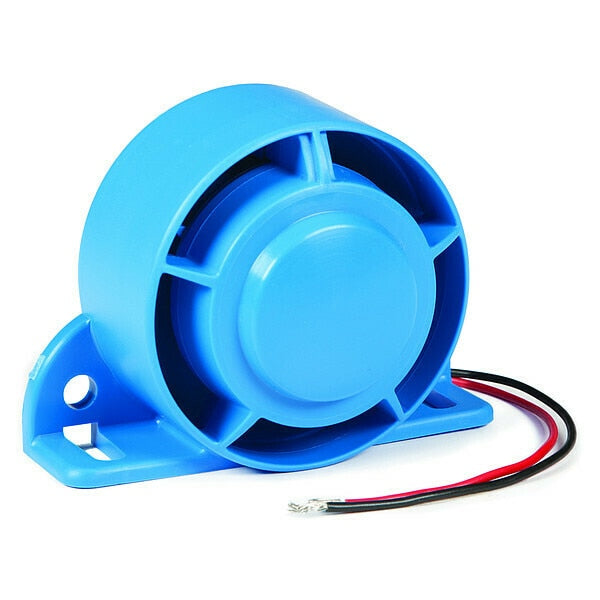 Back Up Alarm, 82 to 107dB, Blue, 3 In. H