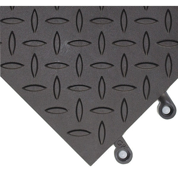 Interlocking Antifatigue Mat Tile Vinyl over Nitrile Foam 18 in 18 in 7/8 in