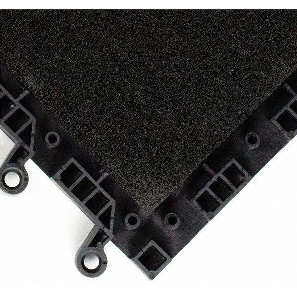 Interlocking Antifatigue Mat Tile Vinyl over Nitrile Foam 18 in 18 in 7/8 in