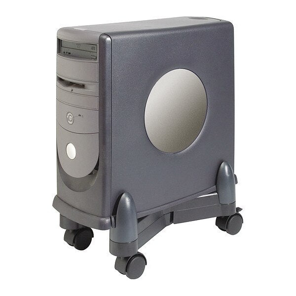 Computer Stand-Locking Wheels Blk