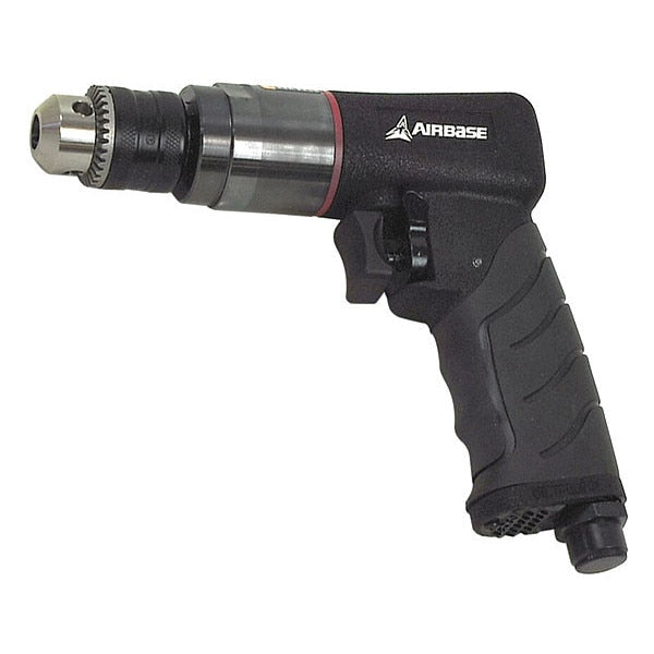 Air Drill, Reversible, Industrial, 3/8 In., 6.1CFM