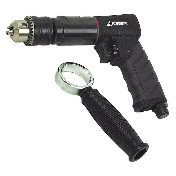 Air Drill, Reversible, Industrial, 1/2 In., 6CFM