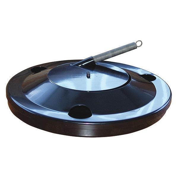 Floor Mount Dispenser, Safety Cover for Oscillated Wound Steel Strap