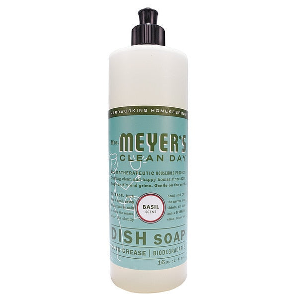 Clean Day Dish Soap, Basil, 16 oz., PK6