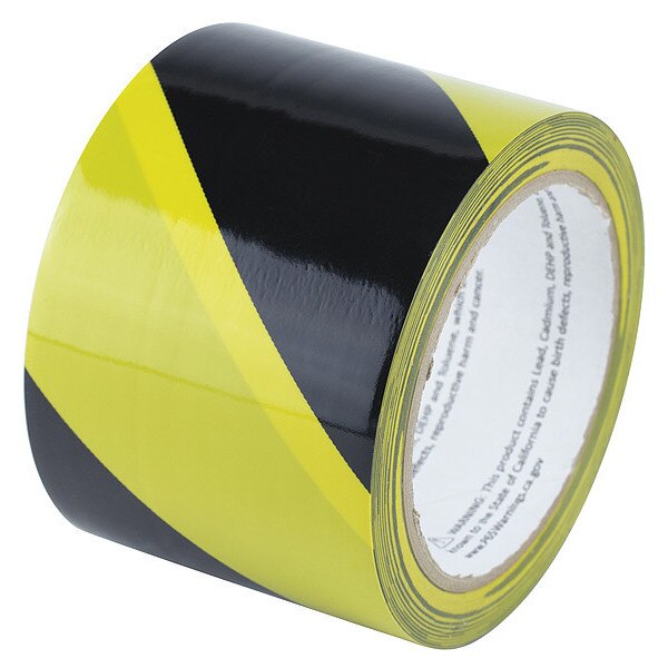 Vinyl Tape, Black/Yellow, 3