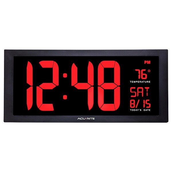 Digital Led Wall, w/Indoor Temp