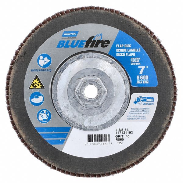 Flap Disc, Zirconia Alumina, 7