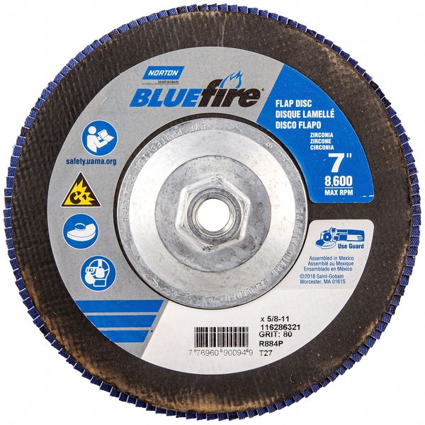 Flap Disc, Zirconia Alumina, 7