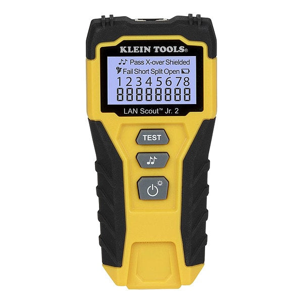 Cable Tester, LAN Scout Jr. 2, Backlit LCD, Multiple Tone Generator, Use With Dark Cable Systems