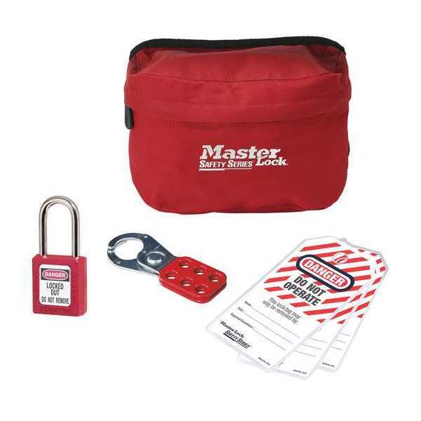 Personal Lockout Kit with Pouch, Red