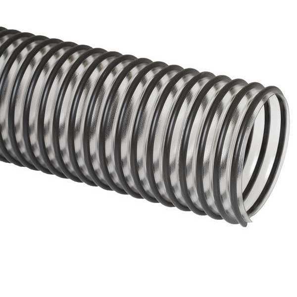 Ducting Hose, 50 ft L, Black/Clear