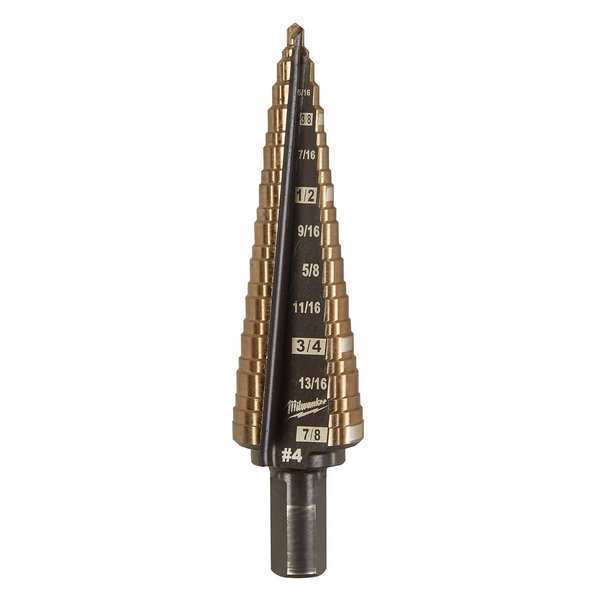 3/16 in. - 7/8 in. #4 Cobalt Step Drill Bit