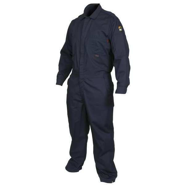 Coverall, Navy Blue, Regular, 2 XL