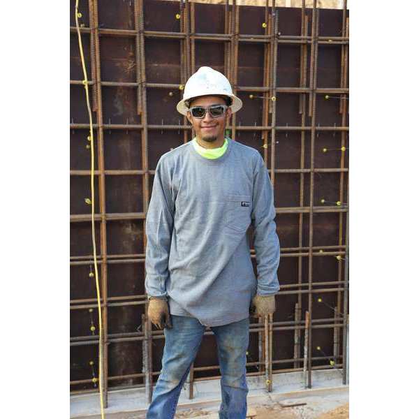 FR Long Sleeve Shirt, 10.6 cal/sq cm, Gray