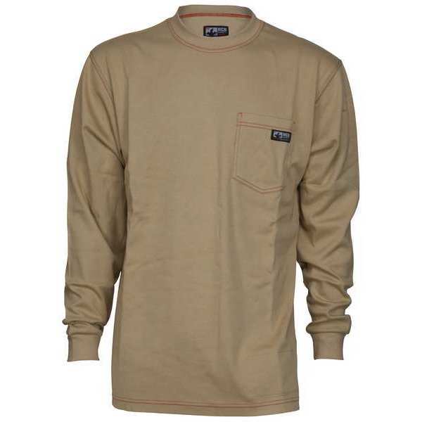 FR Long Sleeve Shirt, 10.6 cal/sq cm, Tan