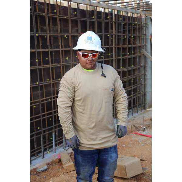 FR Long Sleeve Shirt, Tan, 4XL, Regular
