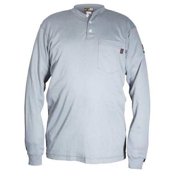 FR Long Sleeve Shirt, 9.6 cal/sq cm, Gray