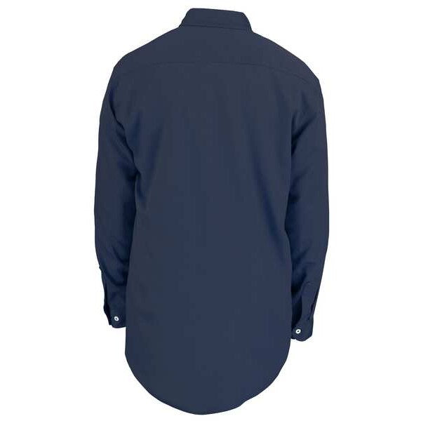 FR L Sleeve Shirt, Navy Blue, M, Regular