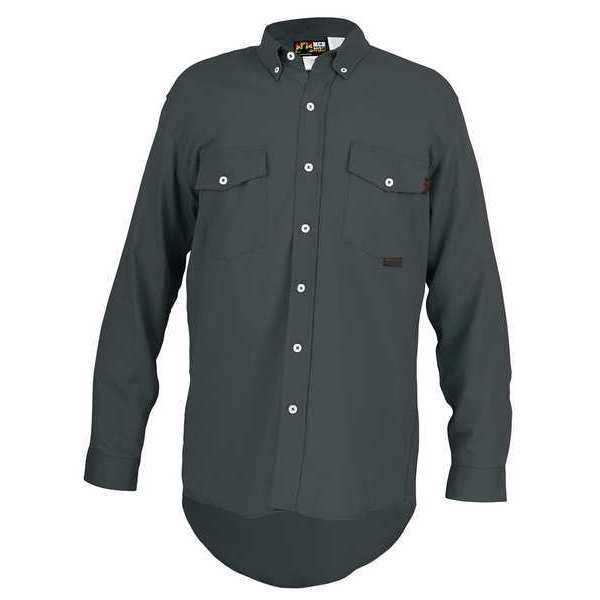 FR Long Sleeve Shirt, 8.7 cal/sq cm, Gray