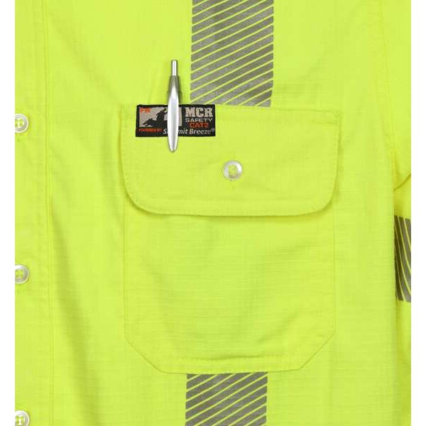 FR L Sleeve Shirt, Fl Lime, 2XL, Tall