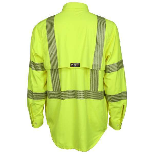 FR L Sleeve Shirt, Fl Lime, 3XL, Regular