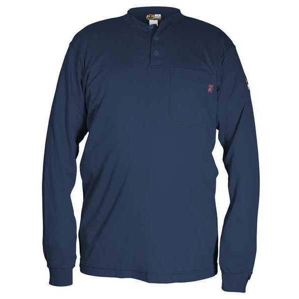 FR Long Sleeve Shirt, Navy, 2XL, Regular