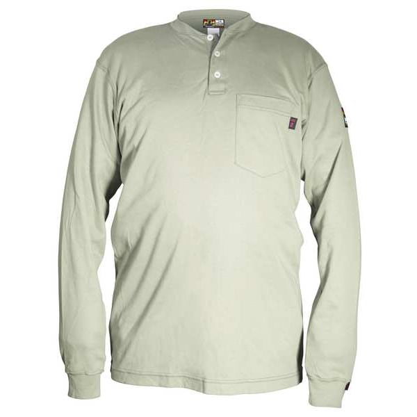 FR Long Sleeve Shirt, 9.6 cal/sq cm, Tan