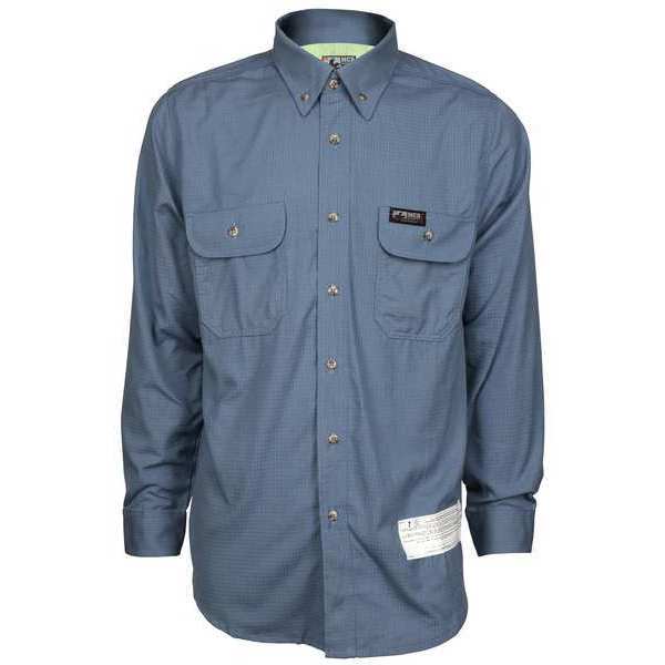 FR L Sleeve Shirt, 8.9 cal/sq cm, M Blue