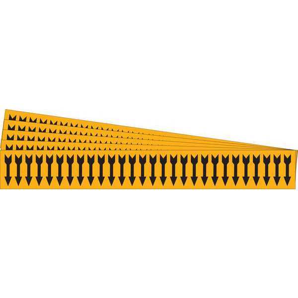 Pipe Marker, Adhesive, Black, (Arrow), PK5, 91887-PK