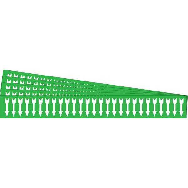 Pipe Marker, Adhesive, White, (Arrow), PK5, 91884-PK