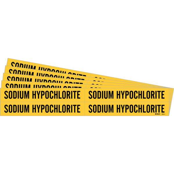 Pipe Marker, , Sodium Hypochlorite, PK5, 7264-4-PK