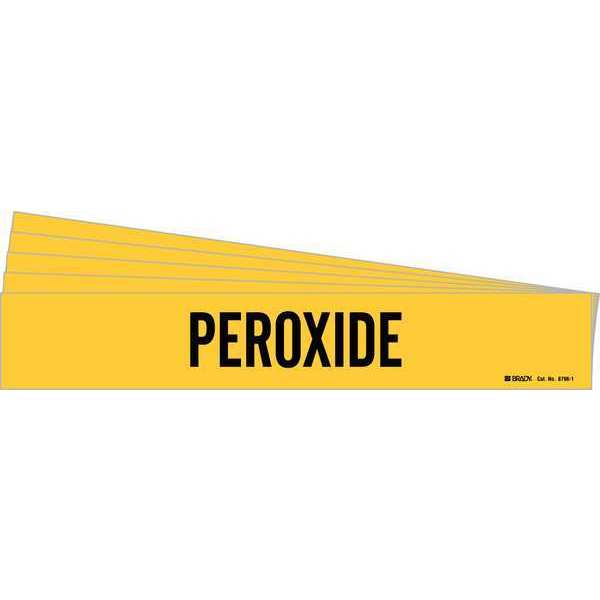 Pipe Marker, Adhesive, Black, Peroxide, PK5, 8796-1-PK