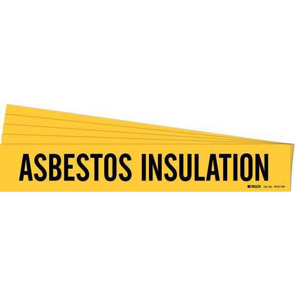 Pipe Marker, , Asbestos Insulation, PK5, 7019-1HV-PK
