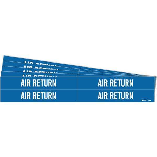 Pipe Marker, White, Air Return, PK5, 7008-4-PK