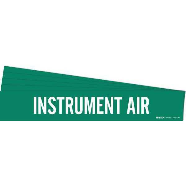 Pipe Marker, White, Instrument Air, PK5, 7167-1HV-PK
