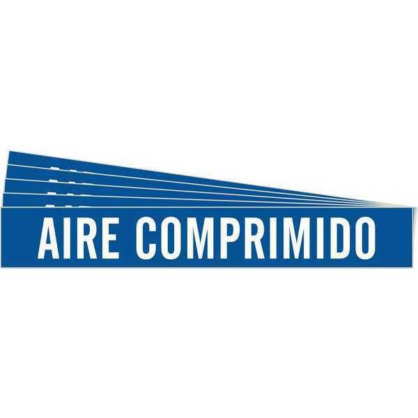 Pipe Marker, White, Aire Comprimido, PK5, 83421-PK