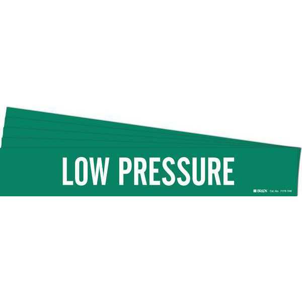 Pipe Marker, White, Low Pressure, PK5, 7173-1HV-PK