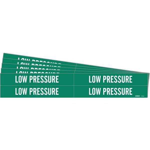 Pipe Marker, White, Low Pressure, PK5, 7173-4-PK