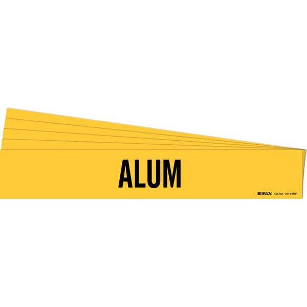 Pipe Marker, Adhesive, Black, Alum, PK5, 7013-1HV-PK