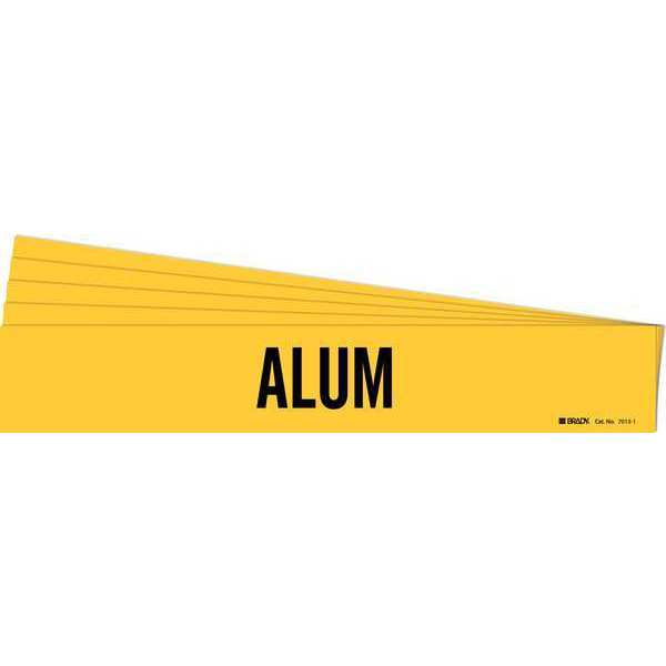 Pipe Marker, Adhesive, Black, Alum, PK5, 7013-1-PK