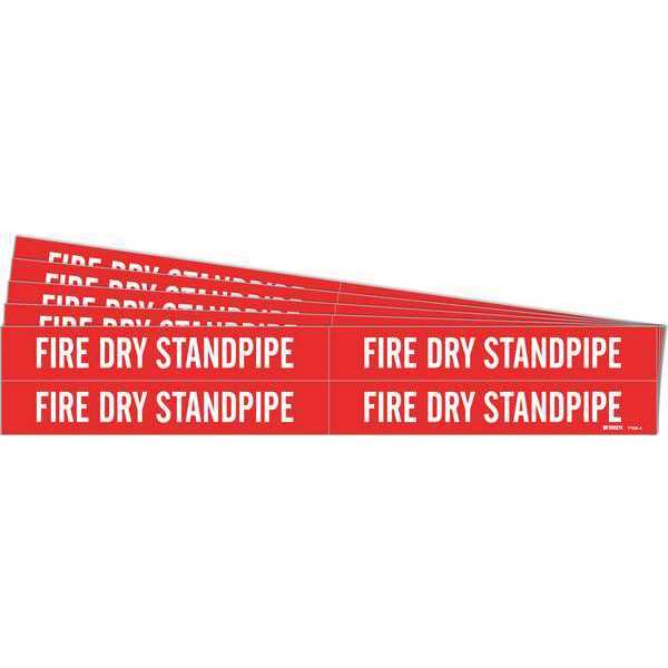 Pipe Marker, , Fire Dry Stand Pipe, PK5, 7108-4-PK