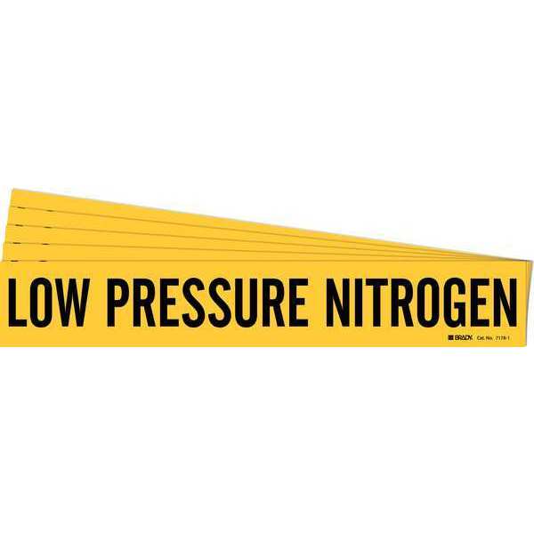 Pipe Marker, , Low Pressure Nitrogen, PK5, 7178-1-PK