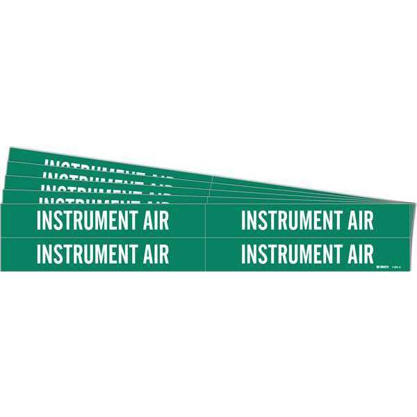 Pipe Marker, White, Instrument Air, PK5, 7167-4-PK
