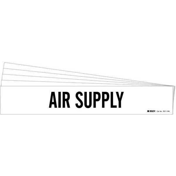 Pipe Marker, Black, Air Supply, PK5, 7011-1HV-PK