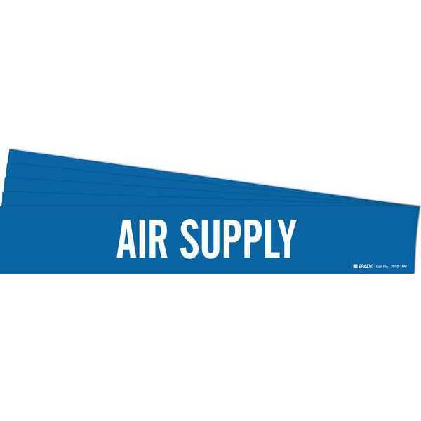 Pipe Marker, White, Air Supply, PK5, 7010-1HV-PK