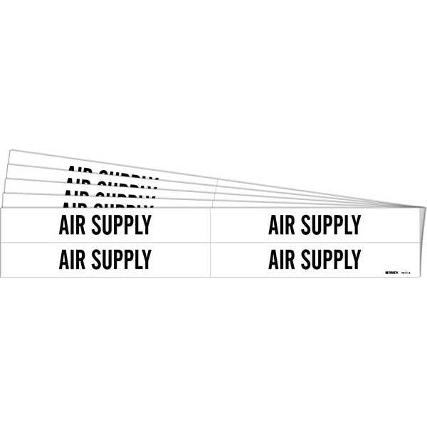 Pipe Marker, Black, Air Supply, PK5, 7011-4-PK
