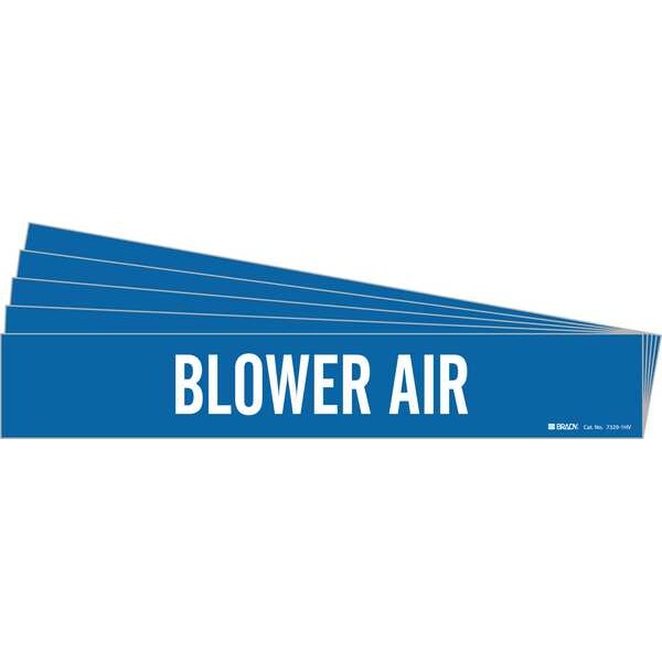 Pipe Marker, White, Blower Air, PK5, 7329-1HV-PK