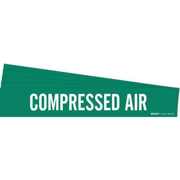 Pipe Marker, White, Compressed Air, PK5, 7059-1HV-PK