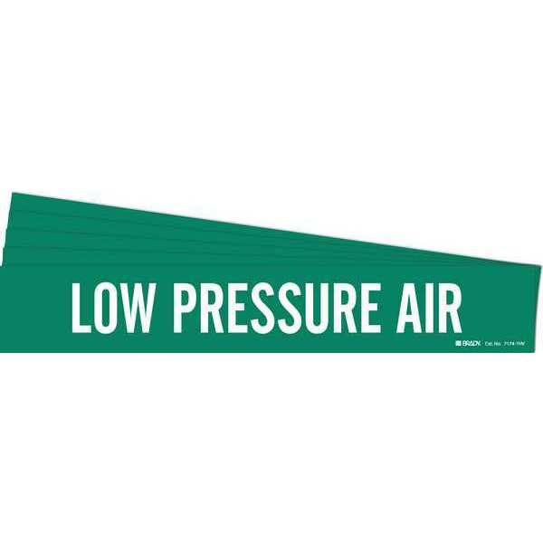 Pipe Marker, White, Low Pressure Air, PK5, 7174-1HV-PK